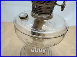 1932 Aladdin Venetian Model 99 (one piece) Kerosene Lamp in Clear / Crystal