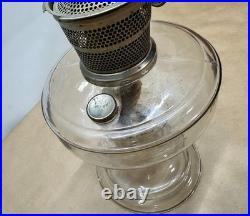 1932 Aladdin Venetian Model 99 (one piece) Kerosene Lamp in Clear / Crystal