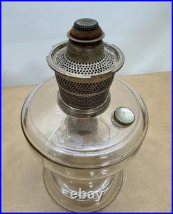 1932 Aladdin Venetian Model 99 (one piece) Kerosene Lamp in Clear / Crystal