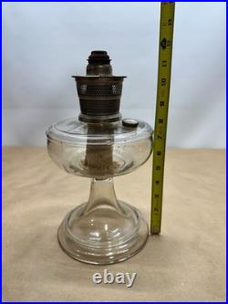 1932 Aladdin Venetian Model 99 (one piece) Kerosene Lamp in Clear / Crystal