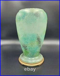 1932 Green #12 Aladdin Variegated Verde Venetian Art Glass Vase Lamp
