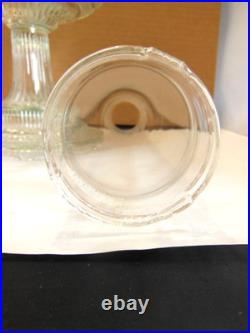 1933 ANTIQUE ALADDIN COLONIAL CLEAR CRYSTAL HOBNAIL KEROSENE OIL LAMP WithB BURNER