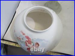 1933 Aladdin Colonial Clear Glass Oil Lamp Model B Burner Chimney& Cherub Shade