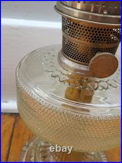 1933 Aladdin Colonial Model B-104 Oil Lamp in Clear with Spares