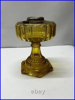 1934 Aladdin Cathedral Model B-109 Kerosene Lamp in Amber