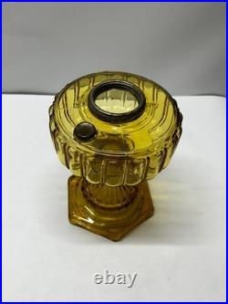 1934 Aladdin Cathedral Model B-109 Kerosene Lamp in Amber