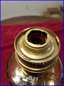 1934 Aladdin model 109 Amber Cathedral Lamp