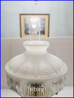 1934 Amber Aladdin Cathedral Oil Lamp Style #109 Model B Burner 501 Shade
