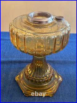 1934 Amber Crystal Model B Aladdin Cathedral Oil Lamp