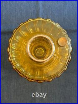 1934 Amber Crystal Model B Aladdin Cathedral Oil Lamp