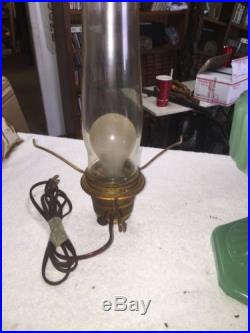 1934 Antique Aladdin Oil Lamp Jade