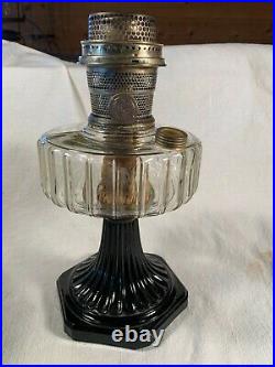 1935-1936 ALADDIN Model B-104 Black Foot Corinthian Kerosene Oil Lamp Table Lamp
