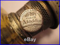 1935-1936 Amber Aladdin Corinthian Oil Lamp
