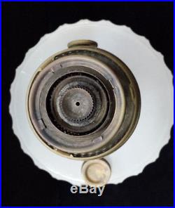 1935-36 Aladdin Rose Foot Corinthian Lamp with White Moonstone Glass Bowl