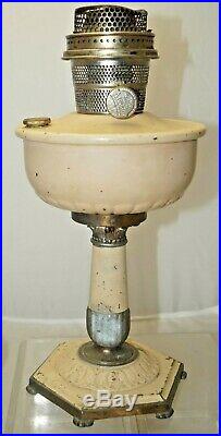 1935 36 ONLY Aladdin B-130 Ivory Orientale Oil Table Lamp With Model B Burner