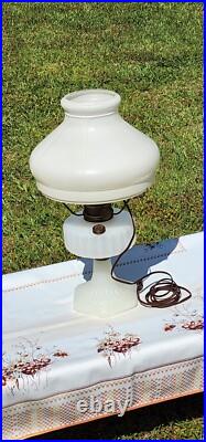 1936 Aladdin Model B Corinthian White Moonstone Table Lamp Electrified WORKS