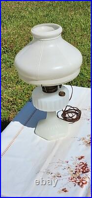 1936 Aladdin Model B Corinthian White Moonstone Table Lamp Electrified WORKS
