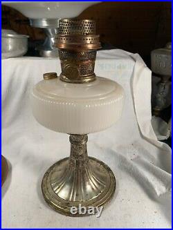 1937-1939 ALADDIN Model B-96 White Queen Kerosene Oil Lamp