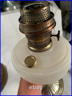 1937-1939 ALADDIN Model B-96 White Queen Kerosene Oil Lamp