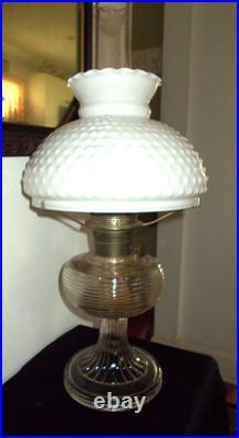 1937-38 Aladdin B-80 Clear Crystal Beehive Oil Lamp -Nu-Type Model B Burner