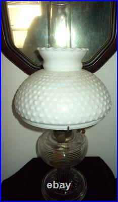 1937-38 Aladdin B-80 Clear Crystal Beehive Oil Lamp -Nu-Type Model B Burner