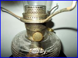 1937-38 Aladdin B-80 Clear Crystal Beehive Oil Lamp -Nu-Type Model B Burner