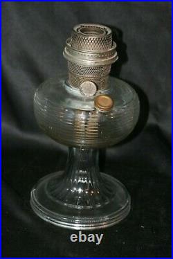 1937 Beehive Aladdin B-80 Crystal Glass Kerosene Oil Lamp
