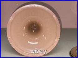 1938 ALADDIN B-87 ROSE MOONSTONE VERTIQUE KEROSENE LAMP With Aladdin Chimney