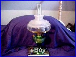 1938 Aladdin Bee Hive Green Lamp Complete Desirable Color No Res