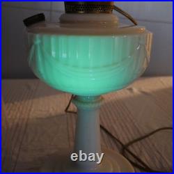 1938 to 1942 URAINIUM ALACITE ALADDIN LINCOLN DRAPE LAMP ELECTRIFIED WORKING 1938 to 1942 URAINIUM ALACITE ALADDIN LINCOLN DRAPE LAMP ELECTRIFIED WORKING