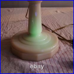 1938 to 1942 URAINIUM ALACITE ALADDIN LINCOLN DRAPE LAMP ELECTRIFIED WORKING
