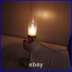 1938 to 1942 URAINIUM ALACITE ALADDIN LINCOLN DRAPE LAMP ELECTRIFIED WORKING