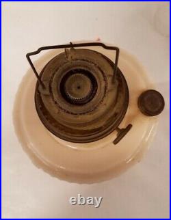 1939 Aladdin Mantle Kerosene Oil B-60 Alacite Glass Short Lincoln Drape Lamp