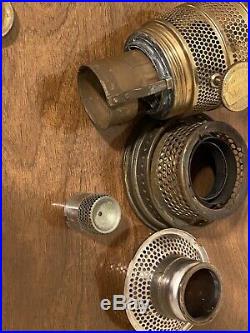 1939 Aladdin Mantle Kerosene Oil B-60 Alacite Glass Short Lincoln Drape Lamp