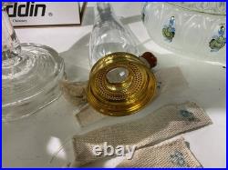 1939 Washington Drape Aladdin Oil Lamp With Shade NEW Brass