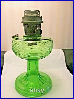 1939green Aladdin Washington Drape Oil Lamp