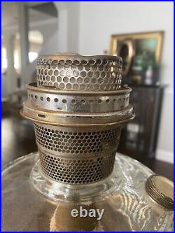1940-41 Vintage Aladdin Washington Drape Lamp Nu-type B Clear Glass