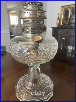 1940-41 Vintage Aladdin Washington Drape Lamp Nu-type B Clear Glass