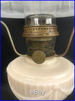 1940 Aladdin Alacite Tall Lincoln Drape Oil Lamp 401 Shade