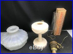 1940 Aladdin Alacite Tall Lincoln Drape Oil Lamp 401 Shade