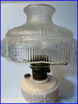 1940's Aladdin Alactite Pink #23 Burner with Shade Good Condition