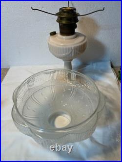 1940's Aladdin Alactite Pink #23 Burner with Shade Good Condition