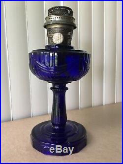 1940's COBALT ALADDIN MANTLE OIL LAMP