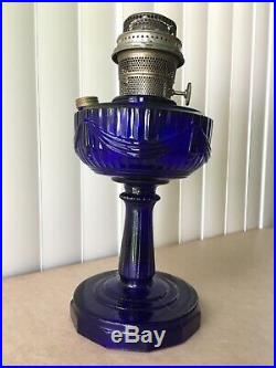 1940's COBALT ALADDIN MANTLE OIL LAMP