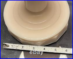 1940s ALADDIN Lincoln Drape ALACITE GLASS Oil LAMP/Champaign Glass Shade & Lox