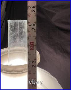 1940s ALADDIN Lincoln Drape ALACITE GLASS Oil LAMP/Champaign Glass Shade & Lox