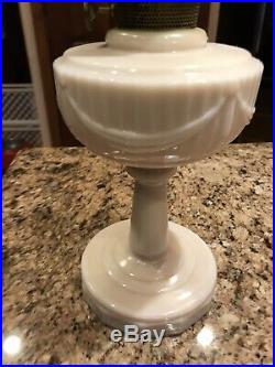 1940s Aladdin Alacite Lincoln Drape Kerosene Oil Table Lamp
