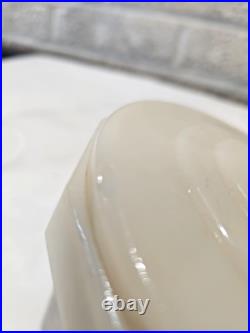 1940s Aladdin Tall Lincoln Drape Pink Alacite Glass Kerosene Oil Electrified