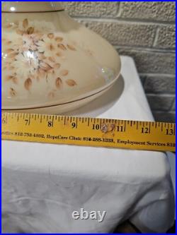 1940s Aladdin Tall Lincoln Drape Pink Alacite Glass Kerosene Oil Electrified