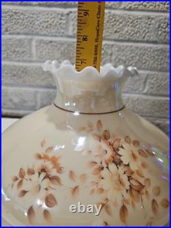 1940s Aladdin Tall Lincoln Drape Pink Alacite Glass Kerosene Oil Electrified